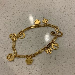 Tory Burch Logo Charm Bracelet